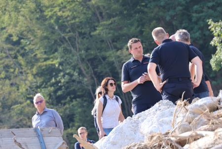 Kamnik po poplavah sta si ogledala predsednik vlade dr. Robert Golob in predsednik Evropskega sveta Charles Michel dne 27. 8. 2023 (16)